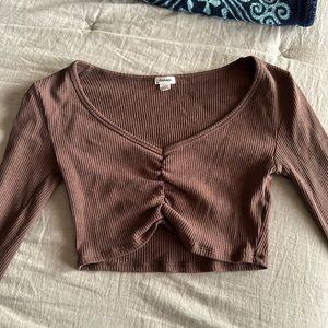 Garage Long-Sleeve Cinched Top